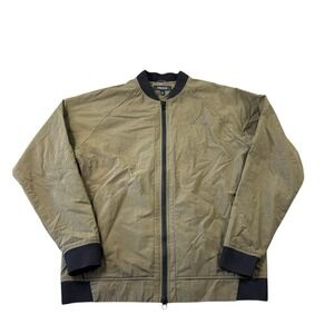 Huckberry Proof Duffel Bomber Jacket Olive Green Mens Size Small Lightweight